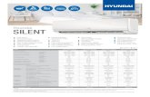 ulotka hyundai silentSILENT Hyundai WiFi READY A+++ Energetyczna 5lat Klasa Gwarancji 19dB(A) Cicha Praca 9000 12000 18000 24000 2500 (400~2900) 3500 (550~3900) 5300 (1000~6700) 6500