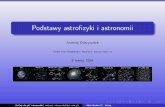 Podstawy astrofizyki i astronomiith.if.uj.edu.pl/~odrzywolek/homepage/students/aa/AA_wyklad2_20160308.pdfPrawa Keplera (wersja oryginalna): 1 odległość rplanety od Słońca opisuje