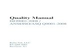 Quality Manual · 2019. 3. 8. · ISO9001:2008 / ANSI/ISO/ASQ Q9001-2008 . Relia-Tek, LLC . RT-QM-9001 . Revision: X1 . 2 Relia-Tek, LLC Relia 44 Wespanee Drive Charleston, SC 29407