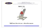 MCS - Archon Sp. z o.o › pdf › MCS.pdfWiertnice z serii MCS są wielozadaniowymi urządzeniami wiertniczymi o napędzie hydraulicznym przeznaczonymi do obrotowego wiercenia otworów