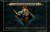 ZASADY PODSTAWOWE - Warhammer 40,000...Warhammer: Age of Sigmar rozgrywa się na polu bitwy. Może nim być każda płaska powierzchnia, na której da się postawić modele, np. stół