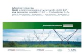 Modernizacja linii elektroenergetycznych 220 kV na terenie ......Modernizacja linii elektroenergetycznych 220 kV na terenie spółki PSE – Południe S.A. relacji Joachimów – Rogowiec
