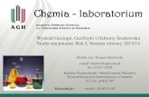 Chemia - laboratoriumhome.agh.edu.pl/~brylew/files/Laboratorium_7.pdf · Chemia - laboratorium Wydział Geologii, Geofizyki i Ochrony Środowiska Studia stacjonarne, Rok I, Semestr