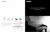 カワイ デジタルピアノ 総合カタログ - KAWAI...1 2 ピアニストが観客の心を震わせるコンサートホール。そこでは、タッチ、音、素材、調律技術など、