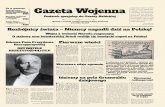 Gazeta Wojenna - Gmina Stare Babice · 2020. 5. 4. · Dodatek specjalny do Gazety Babickiej Wydany z okazji 80. rocznicy wybuchu II Wojny Światowej 1 IX 1939-1 IX 2019 ... poczęły