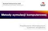 Wydział Odlewnictwa AGH Symulacja... · 2010. 1. 12. · ulacji ej Wprowadzenie Symulacja - słownik języka polskiego: • stwarzanie fałszywych pozorów, udawanie, zmyślanie