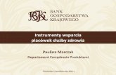 Paulina Marczakwartowiedziec.pl/attachments/article/5377/BGK_kredyt.pdf · 2011. 10. 21. · W latach 2005 –2008 udzieliliśmy publicznym zakładom opieki zdrowotnej pożyczek na