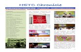 HHEETTCC CChhrroonniiccllee...1 HHEETTCC CChhrroonniiccllee Hooghly Engineering & Technology College Issue: December, 2016 The e-edition is available at e-Newsletter Committee Campus