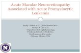 Acute Macular Neuroretinopathy Associated with Acute Promyelocytic Leukemia · 2020. 11. 4. · associated with acute promyelocyticleukemia ... ¡APL treatment: ATRA, idarubicin,