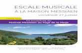 EScalE muSicalE - Maison Messiaen€¦ · 1-1034156 / 2-1034110 / 3-1034111 - c opyright : DR - i mpression : ai D a Vendredi 27 juillet Vendredi 27 juillet Jardin de la Maison Messiaen