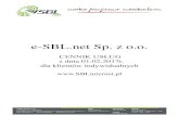 e-SBL.net Sp. z o.o.sblinternet.pl/files/files/Cennik 01.02.2017r.pdf · 2017. 6. 19. · Multiroom ADB-2840C 15,00 zł Multiroom eBOX M15 21,00 zł Dzierżawa dekodera ( STB ) ADB-2840C