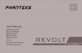 Phanteks Revolt Manual · 2018. 8. 27. · User Manual Manual de usuario Manuale utente ... English Deutsch Français Español Italiano Português ... User manual and installation