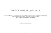 MATeMAtyka 1 - Nowa strona 1...1 MATeMAtyka 1 Wymagania edukacyjne i kryteria oceny z matematyki dla uczniów klasy pierwszej liceum (po szkole podstawowej) Zakres podstawowy 2 Zasady
