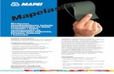 Mapelastic - TECHNOLOGIE-BUDOWLANE.COM · 2011. 1. 24. · Mapelastic la s tic Wykonanie hydroizolacji Mapelastic na balkonie z montażem siatki z włókna szklanego Montaż płytek