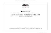 Fonds Charles KOECHLINMédiathèque Musicale Mahler – Fonds Charles Koechlin Mise à jour le 05/05/11 3 – 69. Condoléances pour les décès de Charles Koechlin et de Suzanne Koechlin