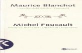 Maurice Blanchot - Turuz - Dil ve Etimoloji Kütüphanesi · 2018. 12. 1. · Blanchot, Maıırice, Hayalimdeki Michel Foucault ISBN 975-997-023-6 Baskı: Yaylacık Matbaacılık