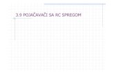 3.9 POJAČAVAČI SA RC SPREGOMleda.elfak.ni.ac.rs/education/digitalna/elektronika/predavanja/2014-15... · Sprezanje pojačavača sa generatorom i potrošačem Na niskim frekvencijama