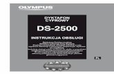 DYKTAFON CYFROWY DS-2500 - OlympusG ł ów n ef u n kc j e s Obsługiwany typ karty pamięci: kart SD ( str. 9). s Trzy przyciski programowalne F1, F2 i F3. s Nagrywanie i zapisywanie