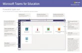 Microsoft Teams for Education · 2020. 9. 24. · Kliknij tutaj, aby dodać nowe możliwości komunikacji — ankiety, pochwały i inne — które urozmaicą wymianę myśli w klasie.