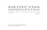 STUDIA NAD KULTURĄ MEDYCZNĄ - Ihnpan.waw.plihnpan.pl/wp-content/uploads/2018/09/Medycyna-Nowozytna... · 2020. 2. 29. · Dorota Angutek – Paradygmat homeopatii klasycznej w perspektywie