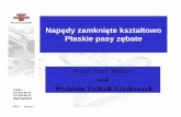 Napędy zamknięte kształtowo Płaskie pasy zębate Pasy zebate... · 2003 /Strona7 Tel/fax. 071 341-69-75 071 341-69-78 Płaskie pasy zębate -informacje ogólne Zapamiętajmy: