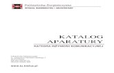 KATALOG APARATURY - Kielcewbia.tu.kielce.pl/wp-content/uploads/2017/06/katalog... · 2017. 6. 30. · Wyposażenie Laboratorium Mieszanek Mineralno-Asfaltowych i Nawierzchni Drogowych