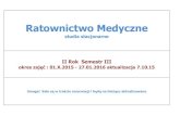 Ratownictwo Medycznewnoz.ath.bielsko.pl/main/wp-content/uploads/2015/06/...Ratownictwo Medyczne studia stacjonarne II Rok Semestr III