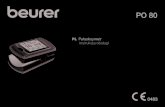 PL Pulsoksymetr Instrukcja obsługi - Beurer · 2020. 11. 19. · Opis urządzenia..... 10 7. Uruchomienie ... • Aby zapewnić możliwie długi czas eksploatacji akumulatora, należy