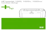 HP LaserJet 1022, 1022n, 1022nw User Guide – PLWWwelcome.hp-ww.com/ctg/Manual/c00264468.pdf · Uwaga Drukarki serii HP LaserJet 1020 obejmują modele drukarek HP LaserJet 1022,