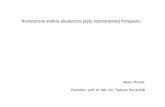 Numeryczna analiza akustyczna płyty rezonansowej fortepianu · 2012. 9. 27. · Piśmiennictwo 1. Avanzini F. ,Bank B., Borin G., de Poli G., Fontana F., Rocchesso D.: Musical instrument