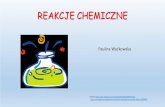 REAKCJE CHEMICZNE - lekcjewsieci.pl€¦ · Pierwiastki chemiczne, które występują w stanie wolnym w postaci cząsteczek dwuatomowych: O 2,H 2,N 2, Cl 2, Br 2, F 2, I 2. Współczynników