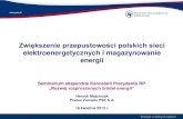 Zwiększenie przepustowości polskich sieci · Energia w dobrych rękach Zwiększenie przepustowości polskich sieci elektroenergetycznych i magazynowanie energii Henryk Majchrzak