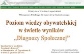 Władysław Wiesław Łagodziński · uczestnictwa w kulturze. III. ... Uczestnictwo w działaniach publicznych (także umiejętności w tym zakresie). III. ... Od roku 2011 składa