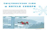 w hotelu europa - Profitroom · 2020. 7. 11. · Kryte lodowisko syntetyczne o powierzchni 600 m² przy pływal-ni Rawszczyzna jest czynne w sezonie zimowym niezależnie od warunków