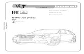 BMW X3 (F25) · 2016. 8. 19. · и ion BMW X3 (F25) SUV 2010 … Part number: 4754-A Without E-set Без электрики
