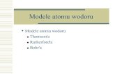 Modele atomu wodoru - Warsaw University of Technologymalys.if.pw.edu.pl/Budowa-atomu.pdf · 2015. 6. 22. · siła dośrodkowa siła Coulomb'a Postulat 1 : Elektrony są przyciągane