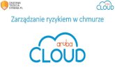 Zarządzanie ryzykiem w chmurze - Aruba Cloud · Ludzie, procesy, technologia Konfiguracja, kopie zapasowe Wydajność, bezpieczeństwo, funkcjonalność Komunikacja, prawo do audytu,