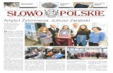 Marzec 2020 nr 3 (92) Artyści Żytomierza: Juliusz Zarębskislowopolskie.org/gazeta/Slowo_Polskie_n92.pdfMarzec 2020 nr 3 (92) Polska wzmacnia kontrolę na granicach Polska macierz