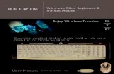 Wireless Slim Keyboard & Optical Mouse