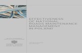 EFFECTIVENESS OF NATIONAL ROADS MAINTENANCE MANAGEMENT IN POLAND
