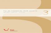 TUI AG FINANCIAL YEAR 2012/13