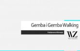 Gemba i Gemba Walking...Dobry przywódca identyfikuje problematyczne części procesu poprzez próbę zrozumienia jego całości oraz szczegółowe zbadanie strumienia wartości •