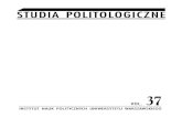 Studia Politologiczne 37cejsh.icm.edu.pl/.../c/Studia_Politologiczne_37.pdf · 2019. 12. 1. · STUDIA POLITOLOGICZNE VOL. 37 Tom niniejszy, w swojej części głównej, jest plonem
