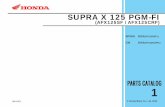 SUPRA X 125 PGM-FI - IndakoSUPRA X 125 PGM-FI (AFX125SF / AFX125CRF) SPOKE 2019 (AFX125SFK) CW 2019 (AFX125CRFK) 10.01.2019 PETUNJUK PEMAKAIAN KELOMPOK MESIN KELOMPOK RANGKA INDEKS