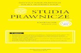 STUDIA PRAWNICZE - czasopisma.inp.pan.pl