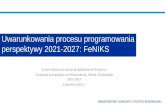 Uwarunkowania procesu programowania perspektywy 2021-2027 ...