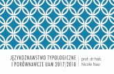 Językoznawstwo typologiczne i porównawcze UAM 2016/2017