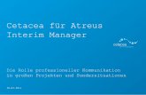 Cetacea für Atreus Interim Manager