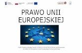 PRAWO UNII EUROPEJSKIEJ - Uniwersytet Szczeciński