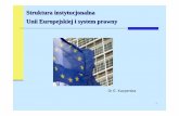 Struktura instytucjonalna Unii Europejskiej i system prawny